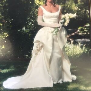 Custom Couture Wedding Gown, Satin